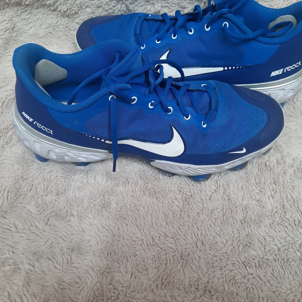 Nike Alpha Huarache Elite 3 Low MCS Baseball Cleats Blue Mens CK0976-400 Size 12